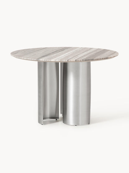 Noamfjell Round Dining Table with Marble Tabletop, Ø 120 cm