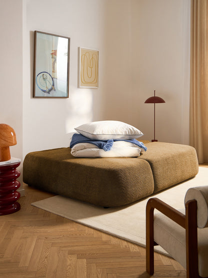 Paolucco Teddy Bouclé Sofa Bed with Storage