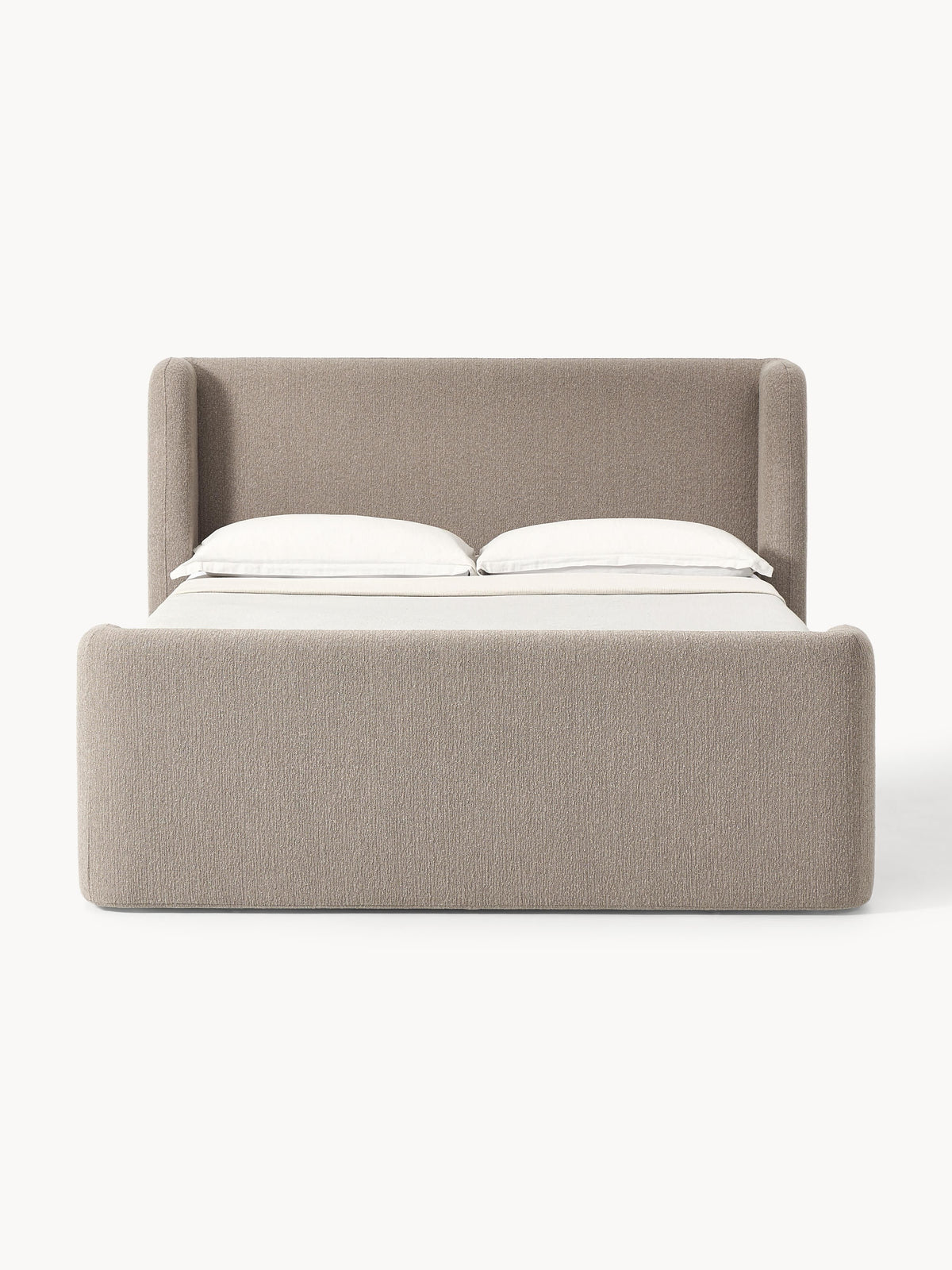 Perlondo Box Spring Bed in Bouclé
