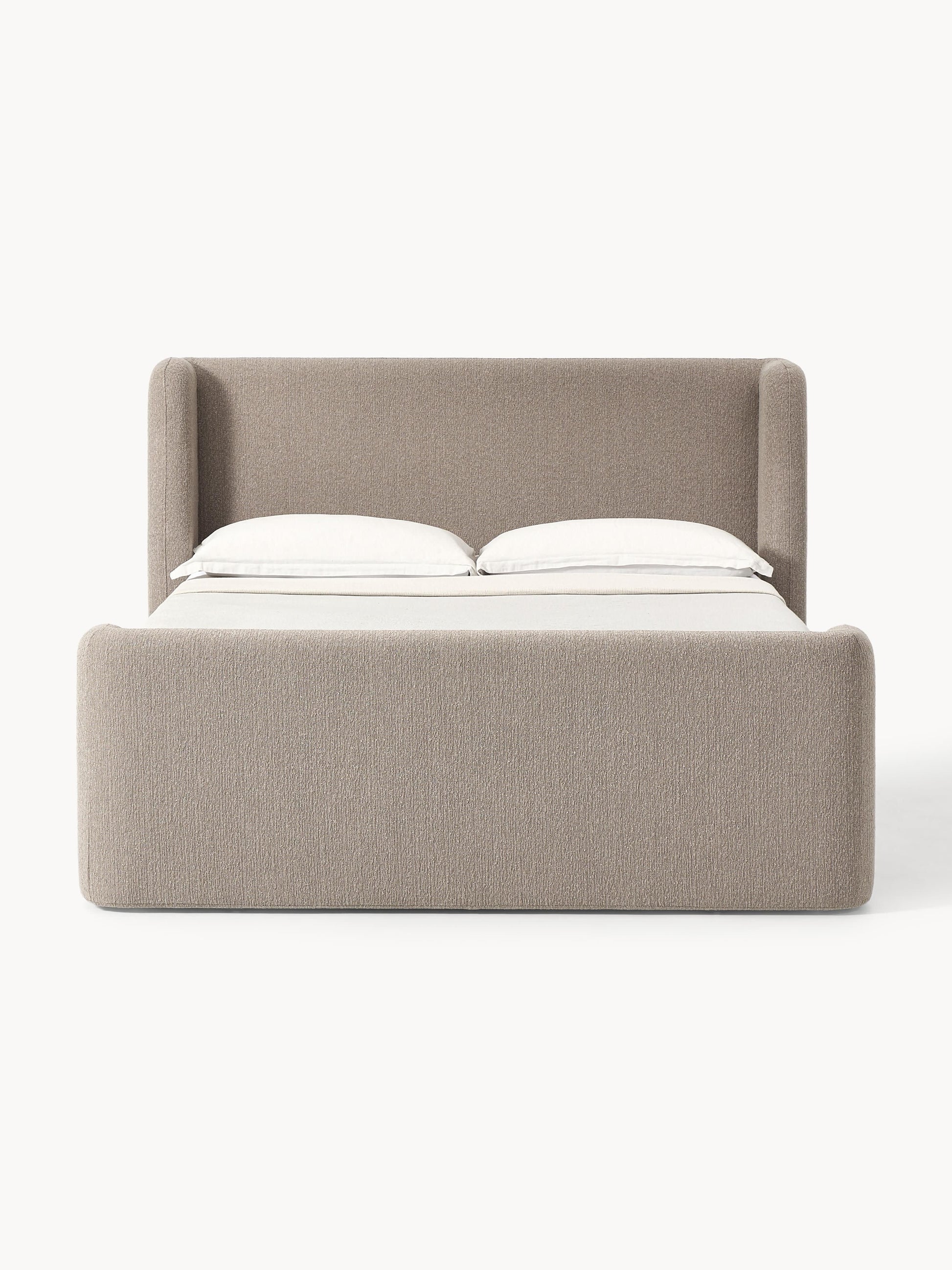 Perlondo Box Spring Bed in Bouclé