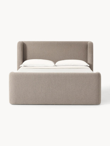Perlondo Box Spring Bed in Bouclé