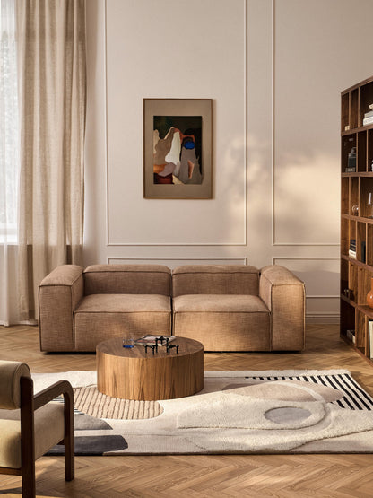 Roscallo Wool Rug with High-Low Texture, Hand-Tufted