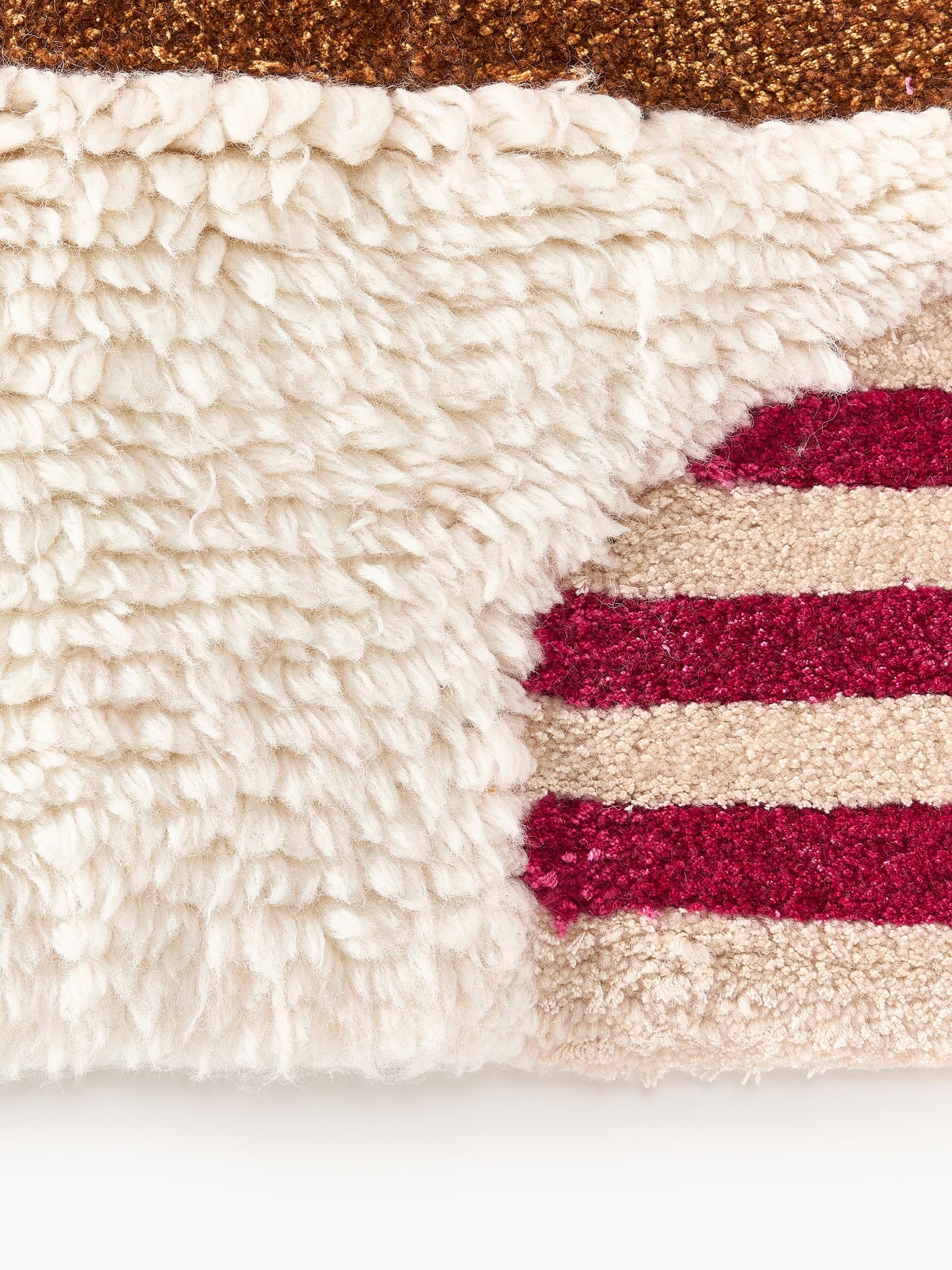 Roscallo Wool Rug with High-Low Texture, Hand-Tufted