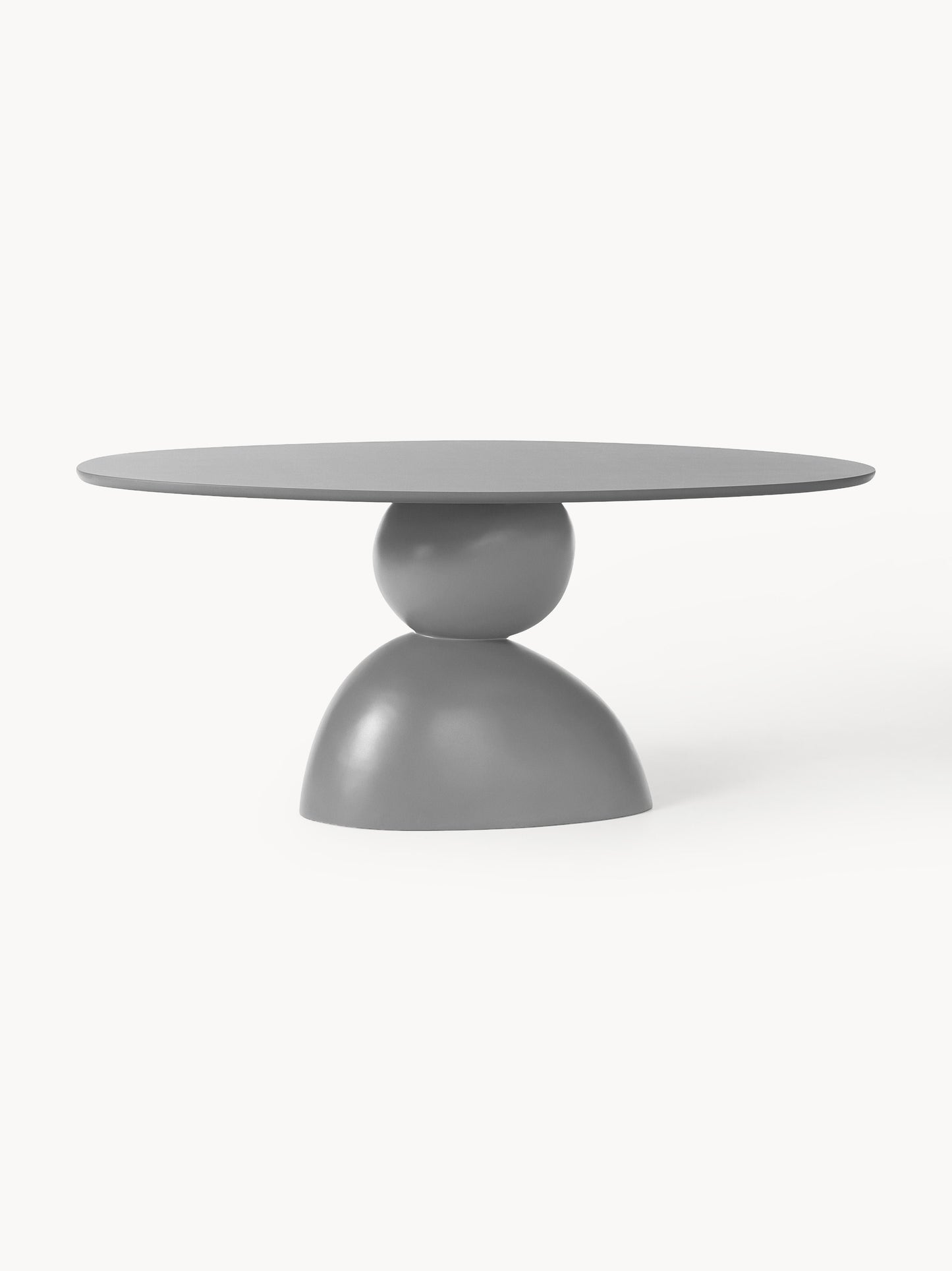 Sahrezzi Oval Dining Table with Organic Design, 180 x 90 cm