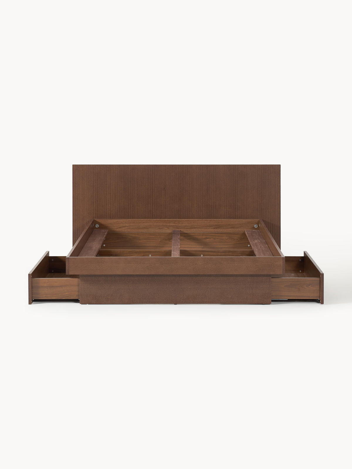 Satorelli Wooden Bed with Drawers and Headboard