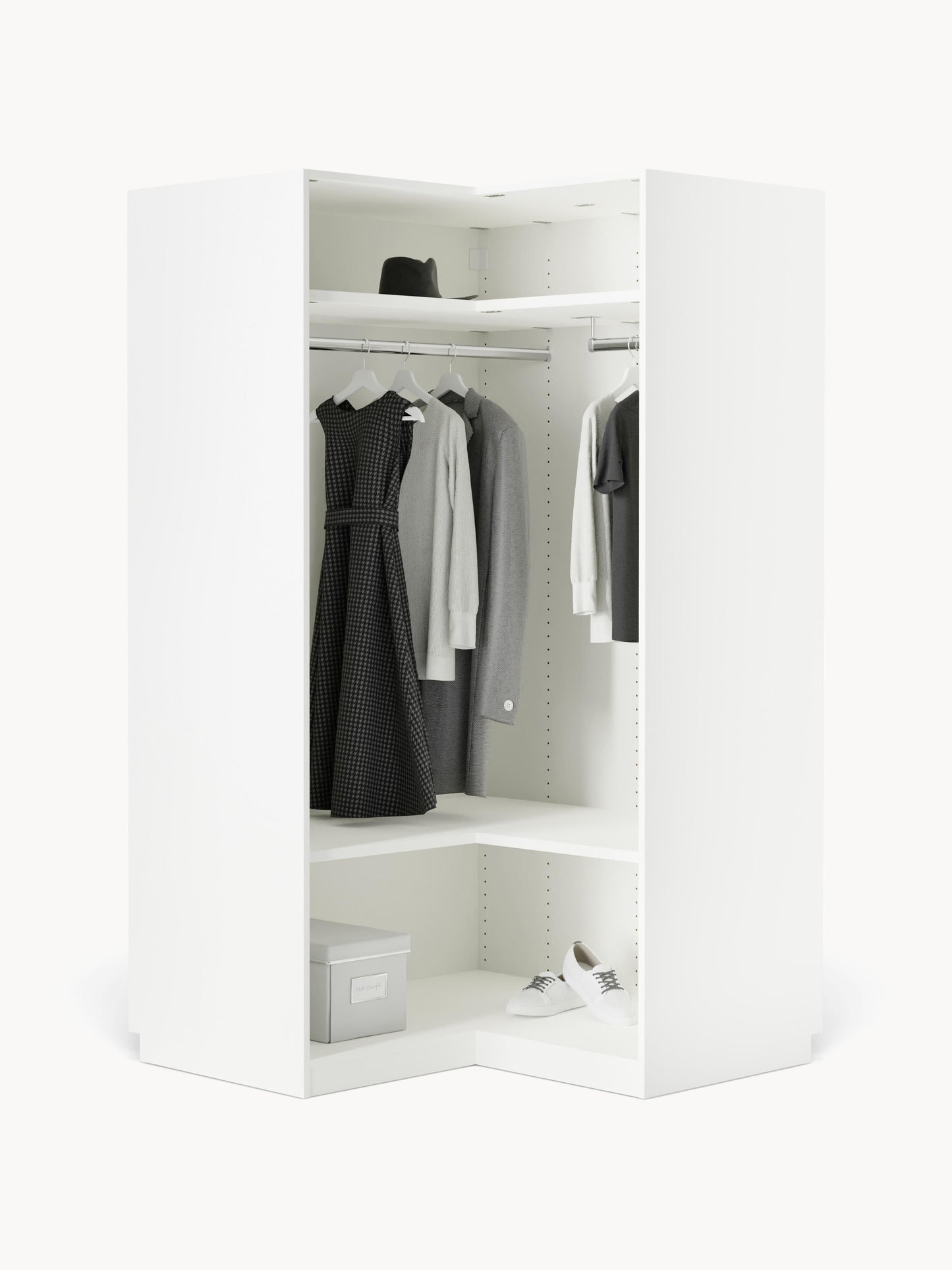 Simberto Modular Corner Wardrobe, 115 cm Wide