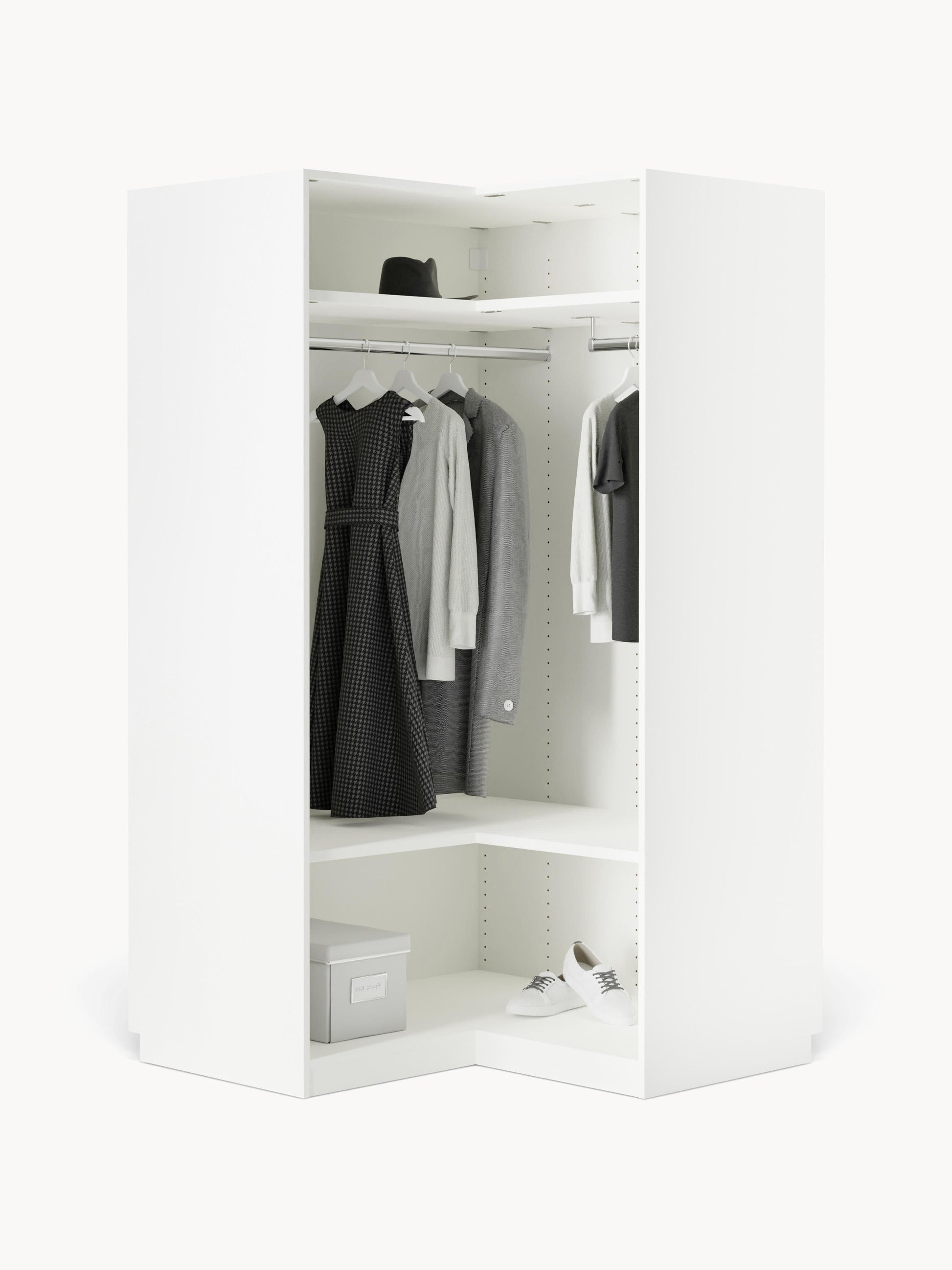 Simberto Modular Corner Wardrobe, 115 cm Wide