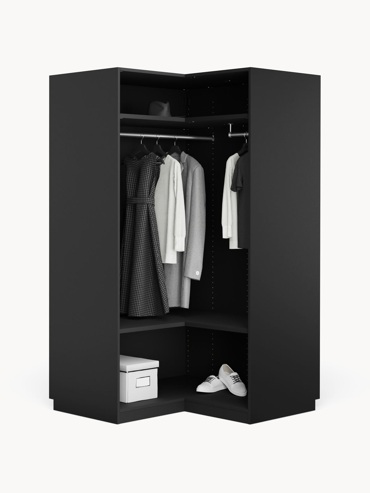 Simberto Modular Corner Wardrobe, 115 cm Wide