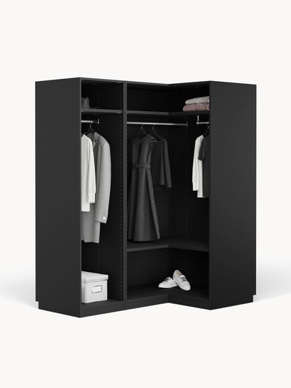 Simberto Modular Corner Wardrobe, 165 cm Wide, in Various Sizes