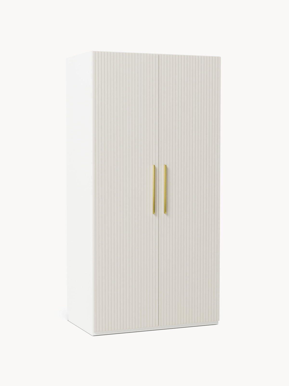Simberto Modular Hinged-Door Wardrobe, 100 cm Wide, in Various Sizes