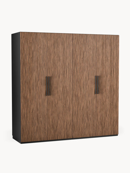 Simberto Modular Hinged-Door Wardrobe, 200 cm Wide, in Various Sizes