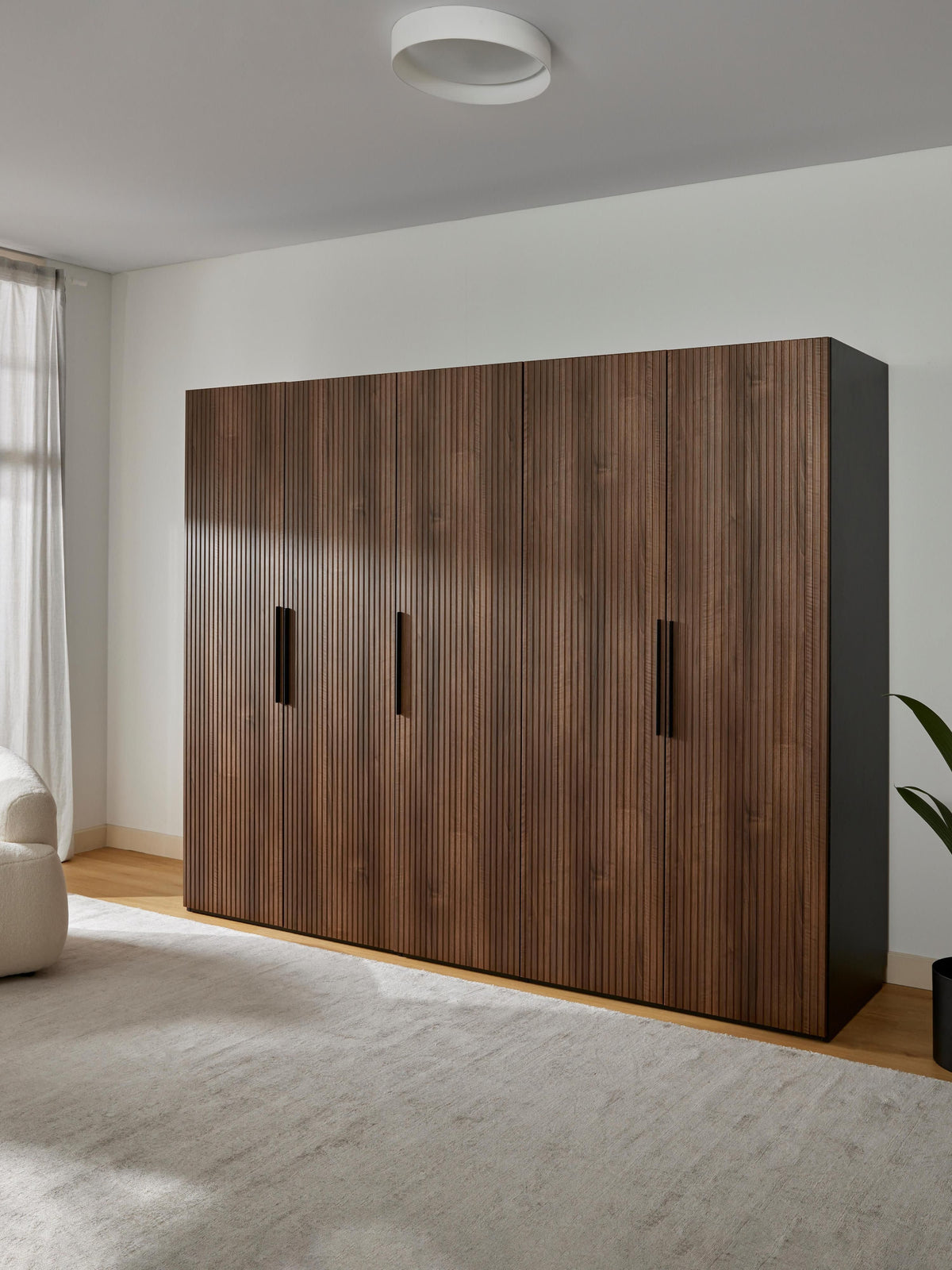 Simberto Modular Hinged-Door Wardrobe, 250 cm Wide, in Various Sizes