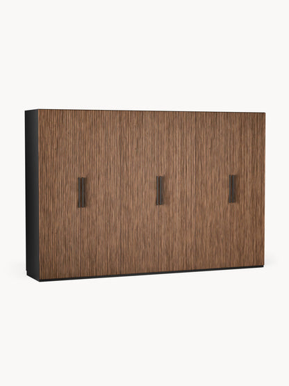 Simberto Modular Hinged-Door Wardrobe, 300 cm Wide, in Various Sizes