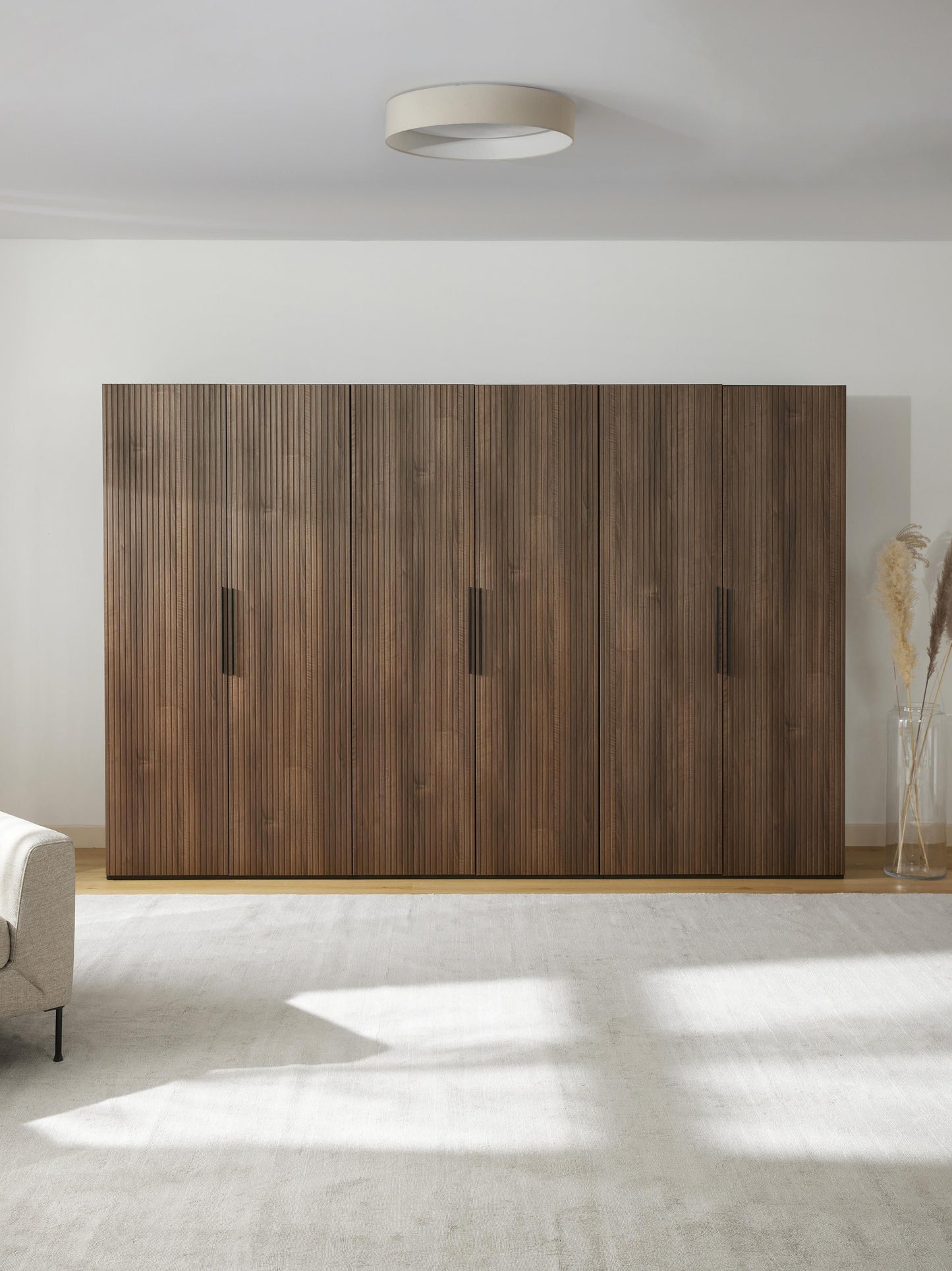 Simberto Modular Hinged-Door Wardrobe, 300 cm Wide, in Various Sizes