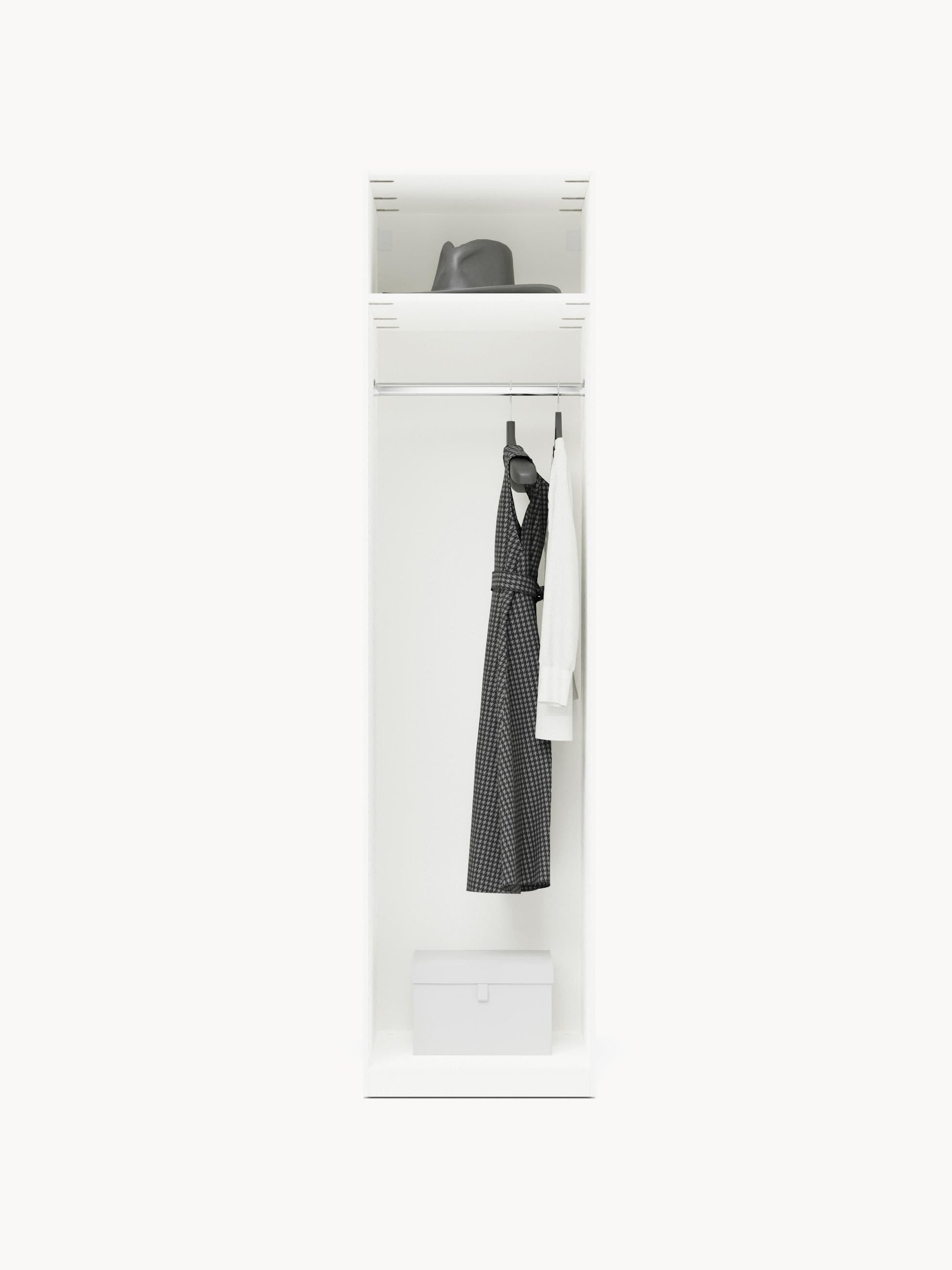 Simberto Modular Hinged-Door Wardrobe, 50 cm Wide, in Various Sizes