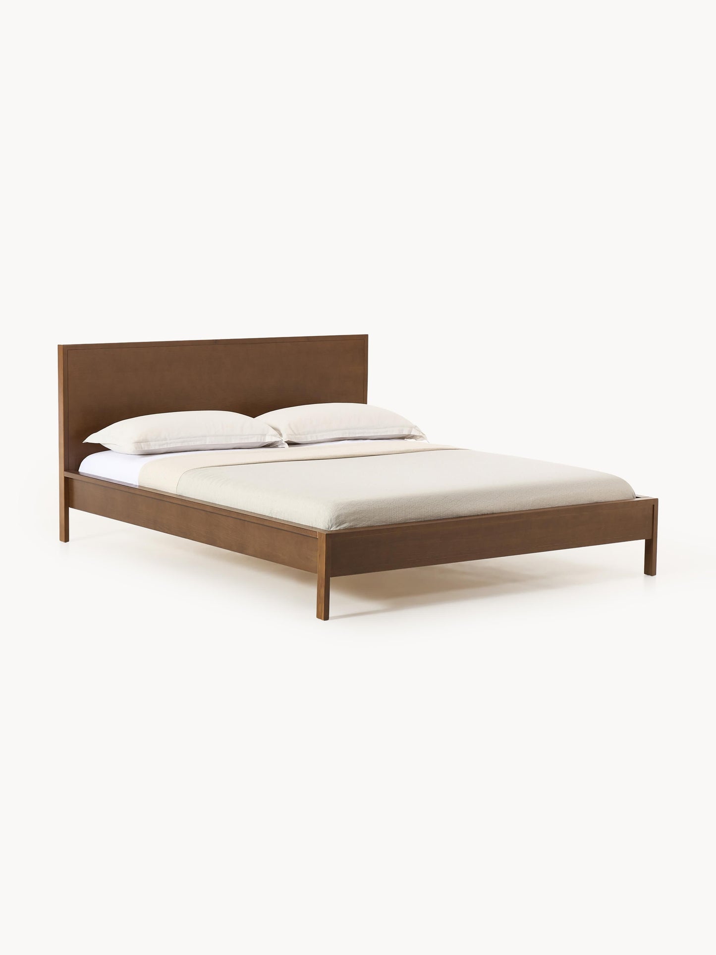 Tamburi Wooden Bed with Headboard