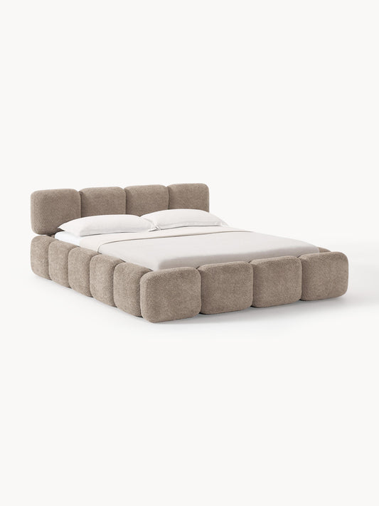 Taymonde Teddy Bouclé Upholstered Bed