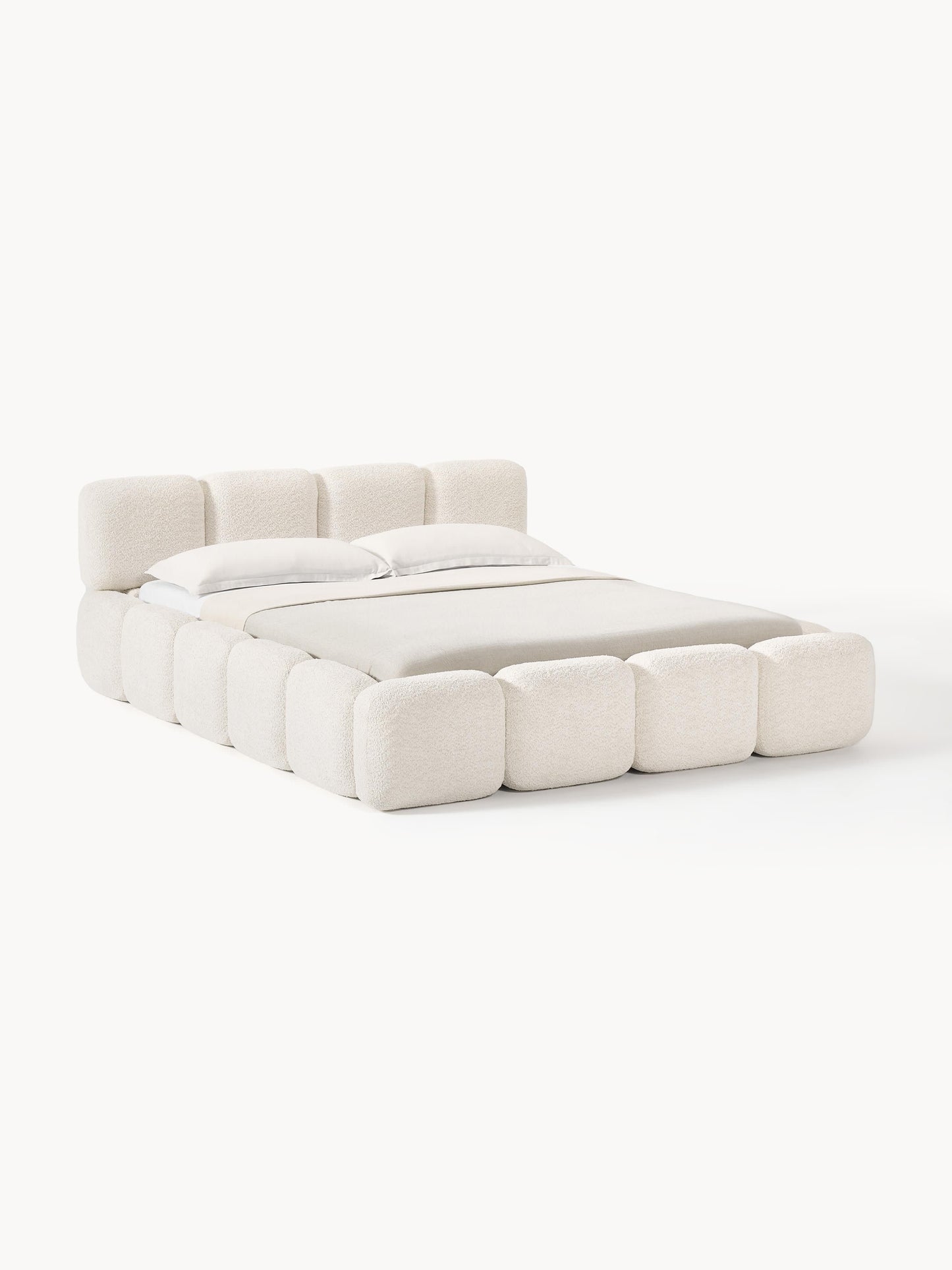 Taymonde Teddy Bouclé Upholstered Bed