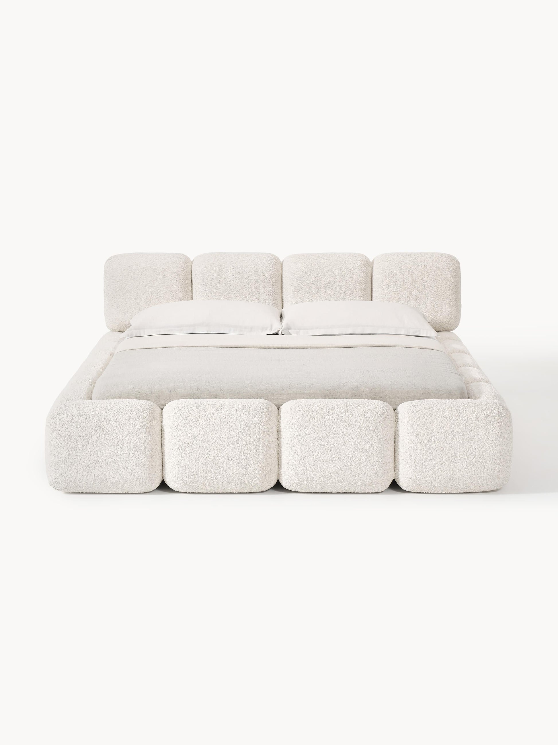 Taymonde Teddy Bouclé Upholstered Bed