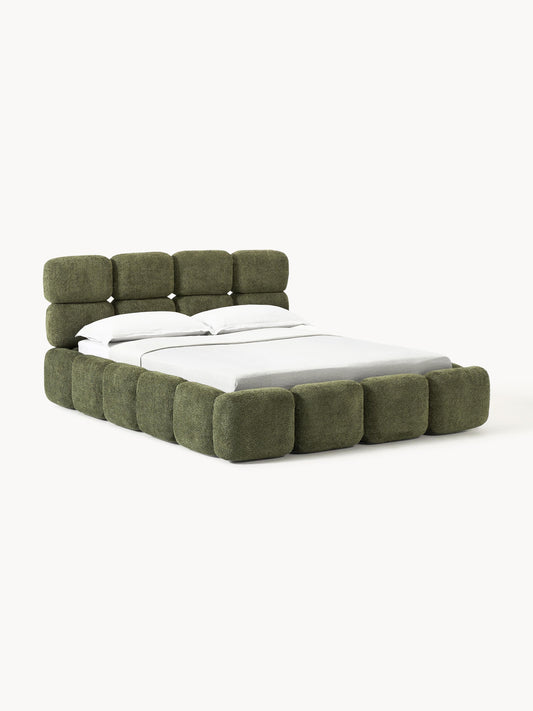Taymonde Teddy Bouclé Upholstered Bed