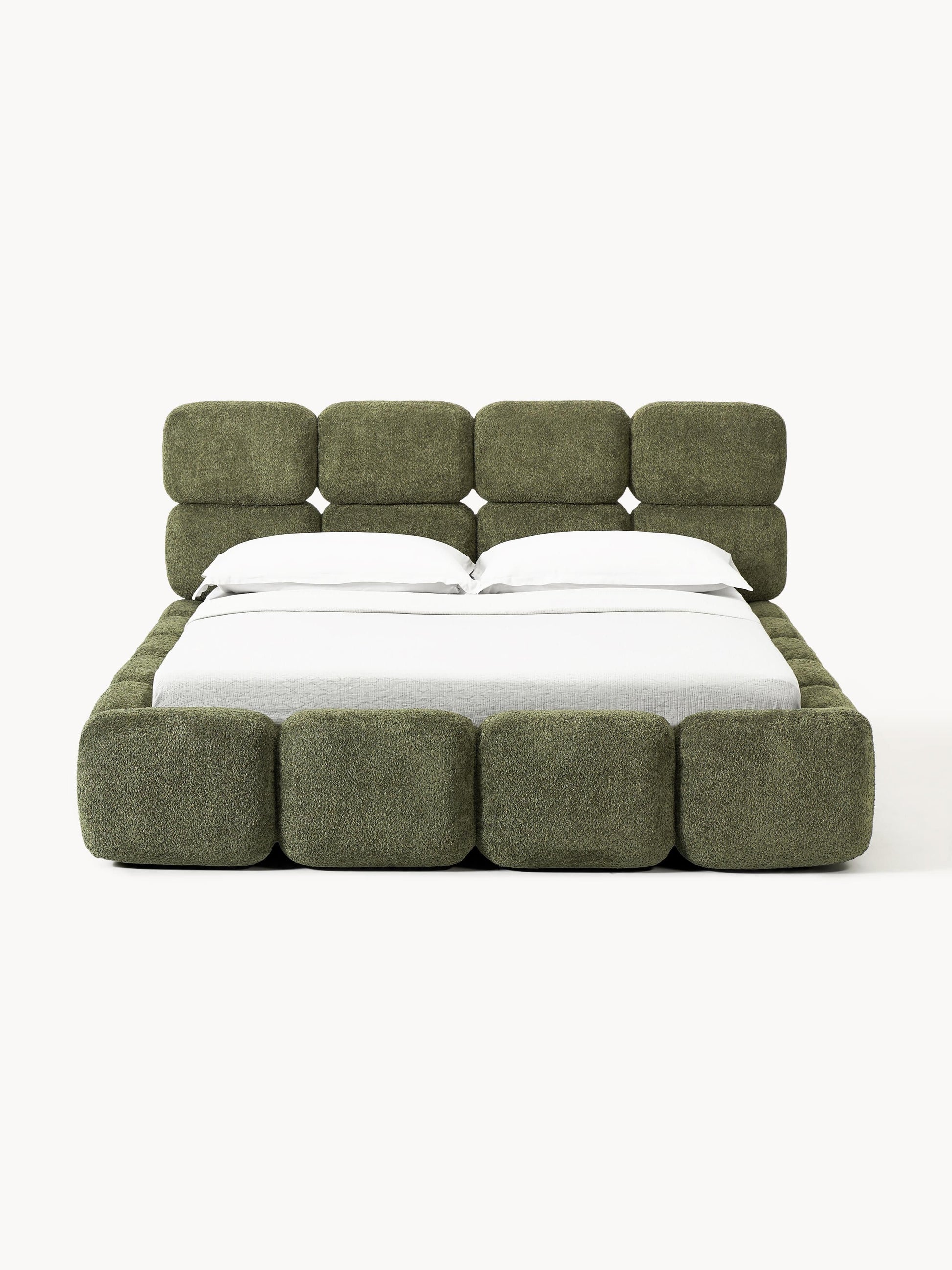 Taymonde Teddy Bouclé Upholstered Bed