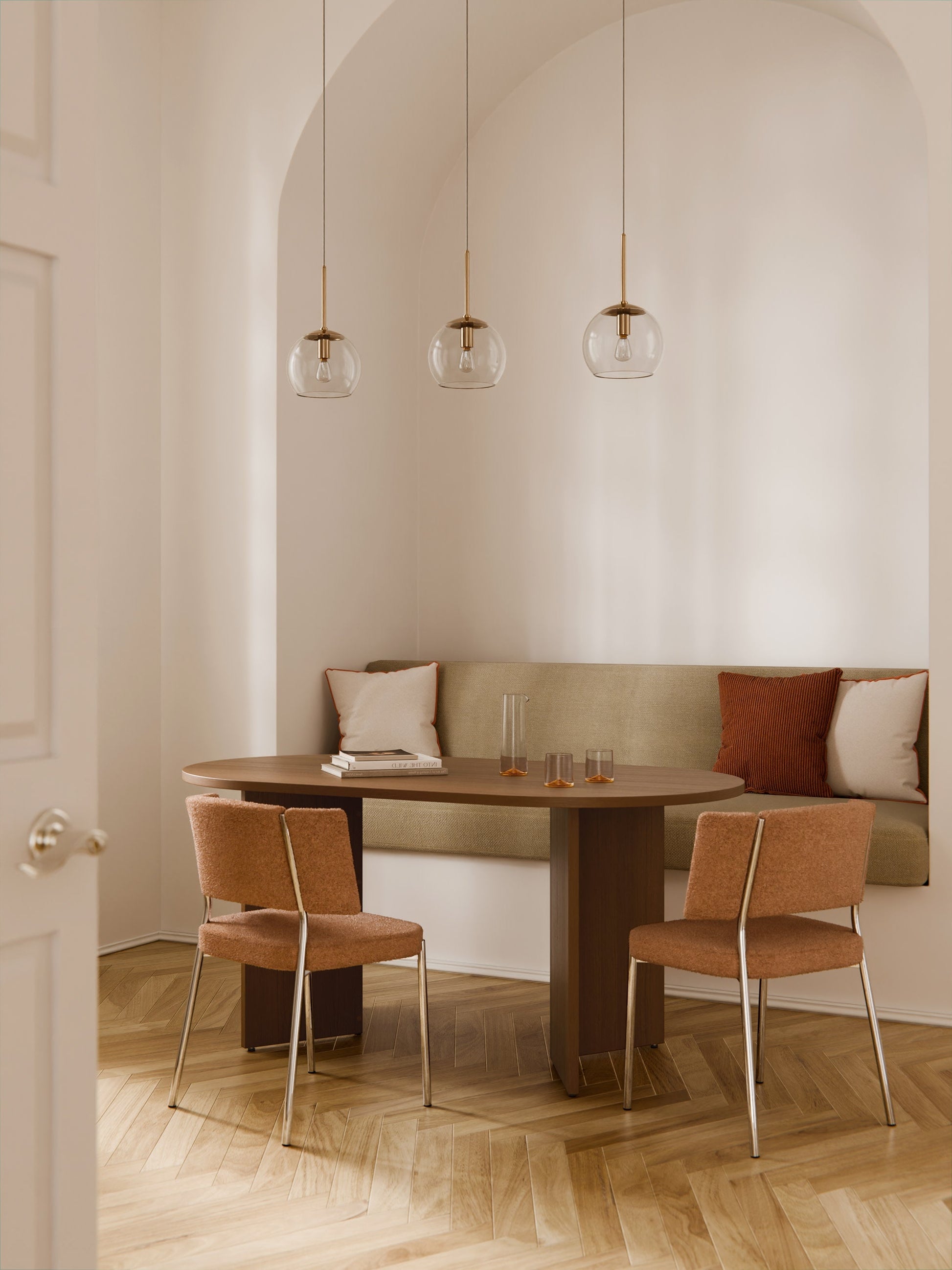 Tonfaldi Oval Wooden Dining Table, in Various Sizes
