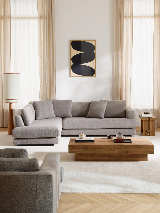 Trivello Corner Sofa in Bouclé