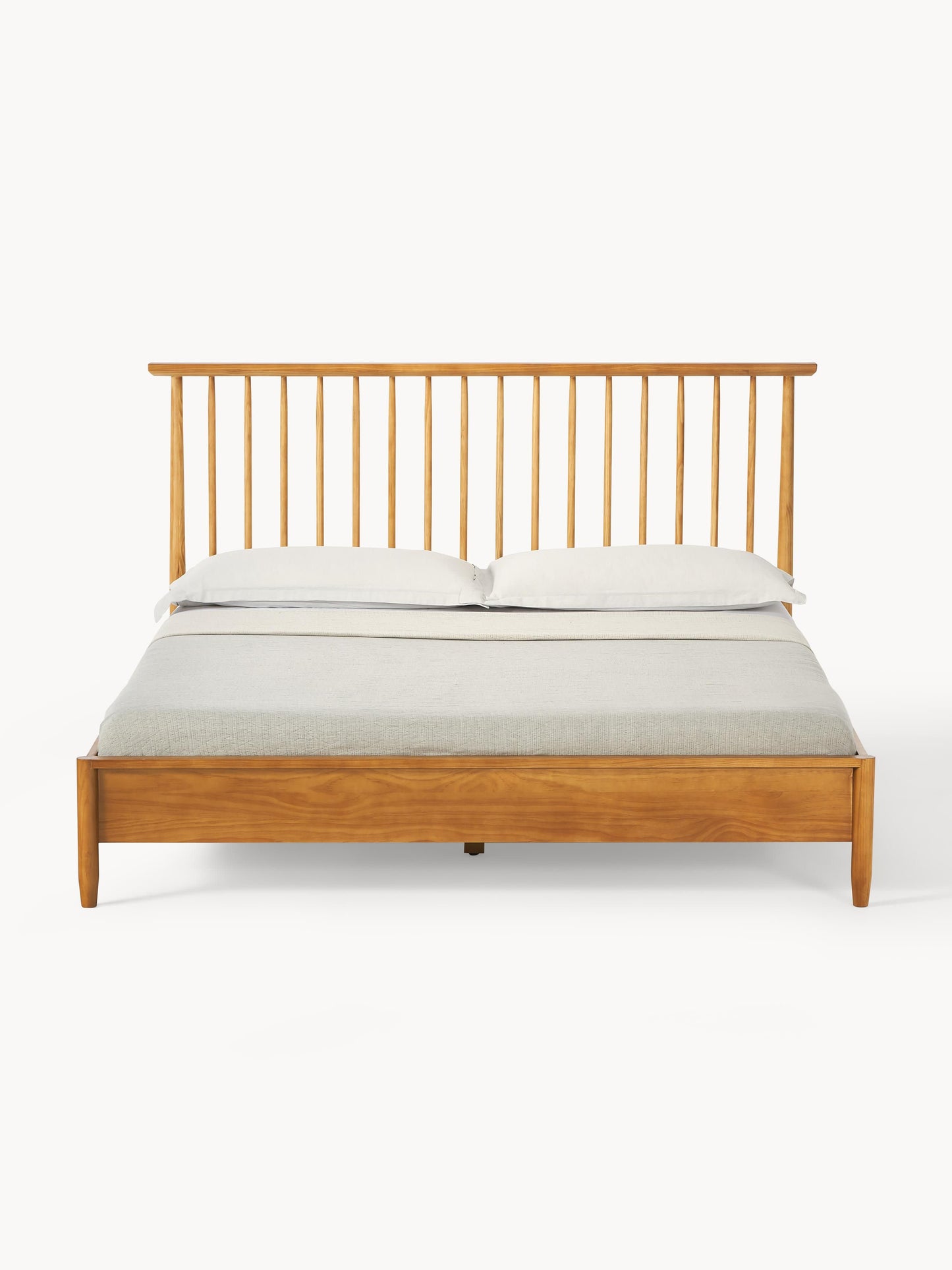 Winsloven Wooden Bed with Pine Headboard