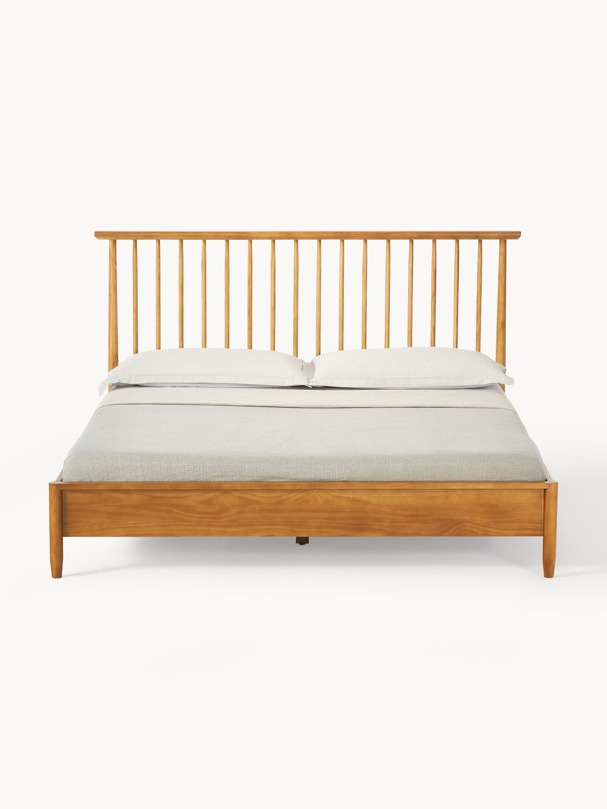 Winsloven Wooden Bed with Pine Headboard