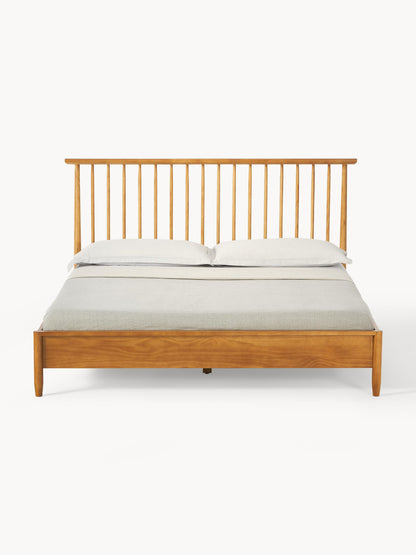 Winsloven Wooden Bed with Pine Headboard