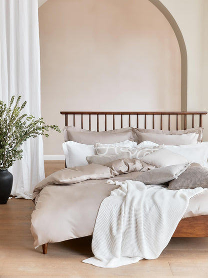 Winsloven Wooden Bed with Pine Headboard