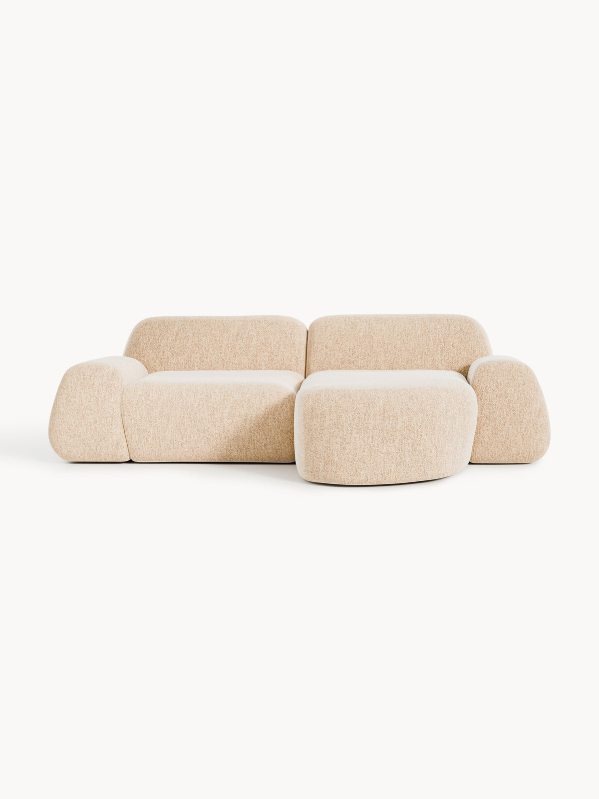Wolquende Bouclé Modular Corner Sofa (3-Seater)