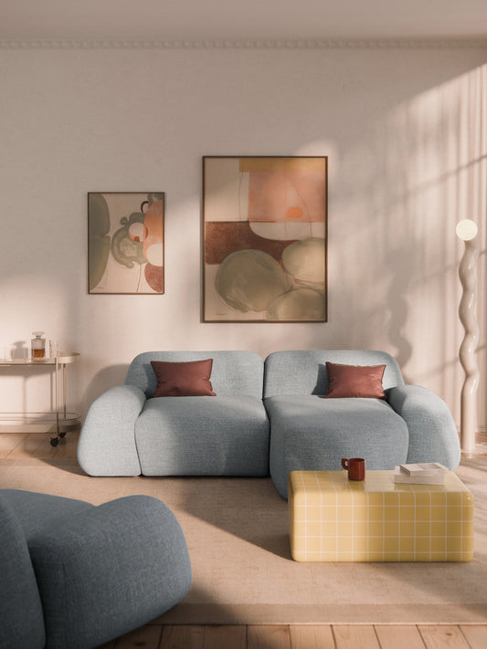 Wolquende Bouclé Modular Corner Sofa (3-Seater)