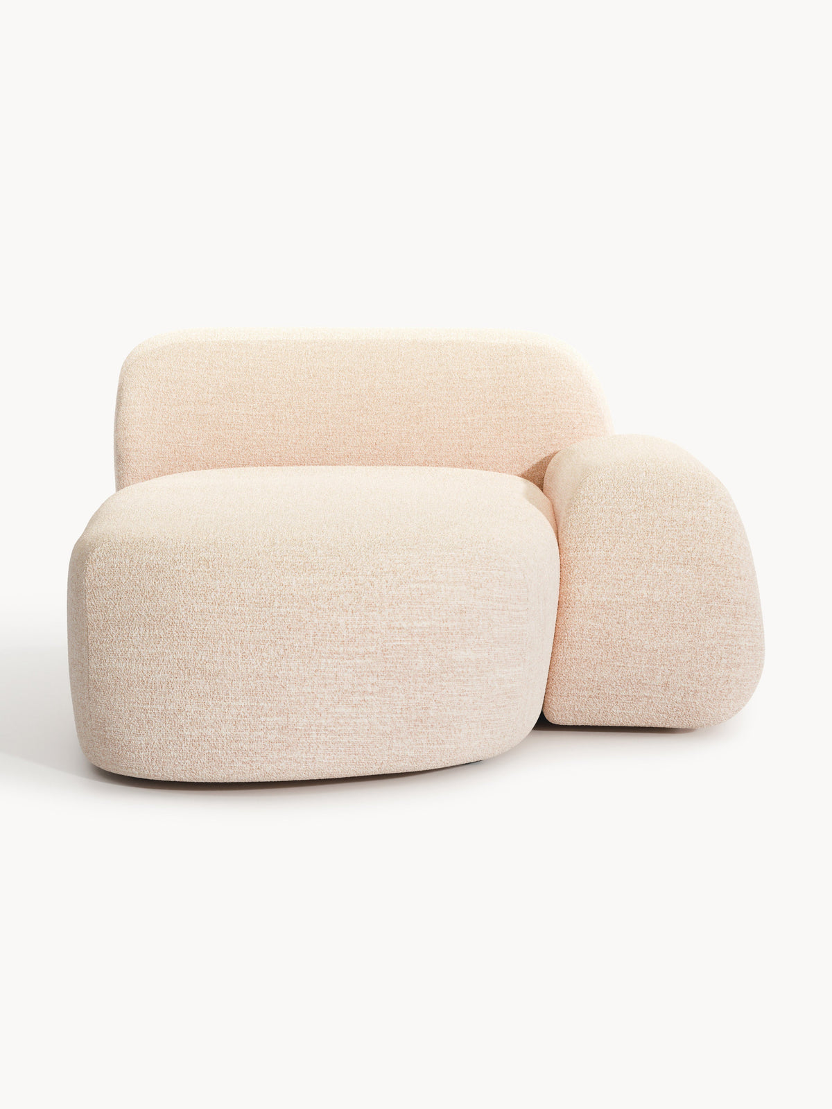 Wolquende Chaise Corner Module in Bouclé