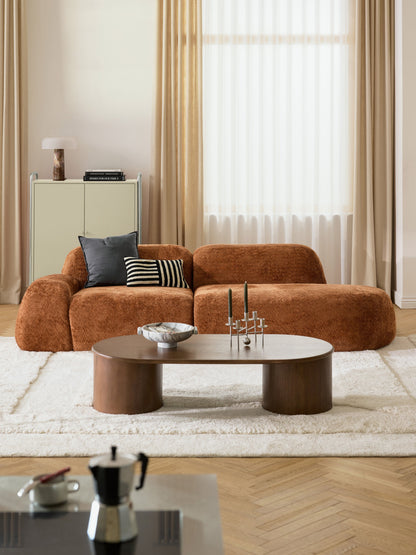 Wolquende Chaise in Teddy Bouclé