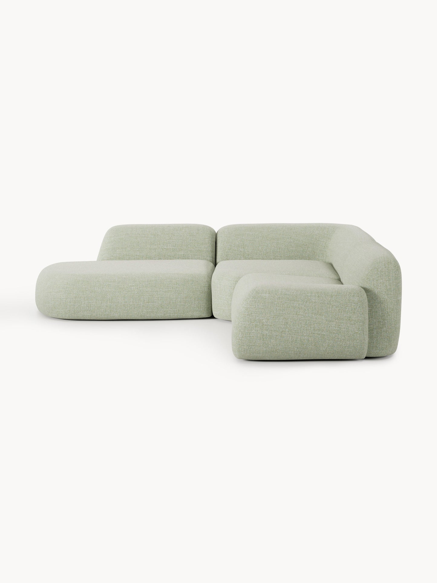 Wolquende Modular Bouclé Corner Sofa (4-Seater) with Chaise Longue