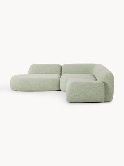 Wolquende Modular Bouclé Corner Sofa (4-Seater) with Chaise Longue