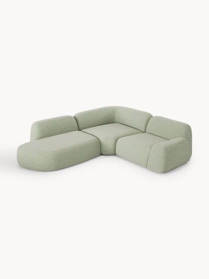 Wolquende Modular Bouclé Corner Sofa (4-Seater) with Chaise Longue