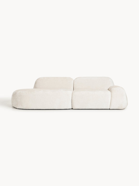 Wolquende Modular Chaise in Teddy Bouclé (3-Seater)