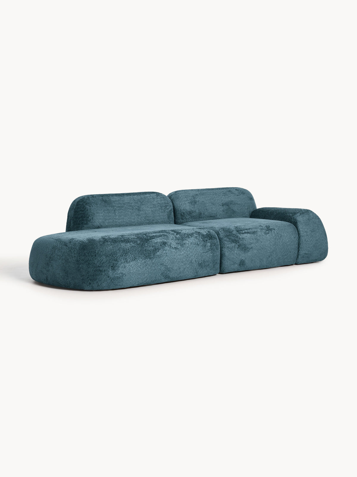 Wolquende Modular Chaise in Teddy Bouclé (3-Seater)