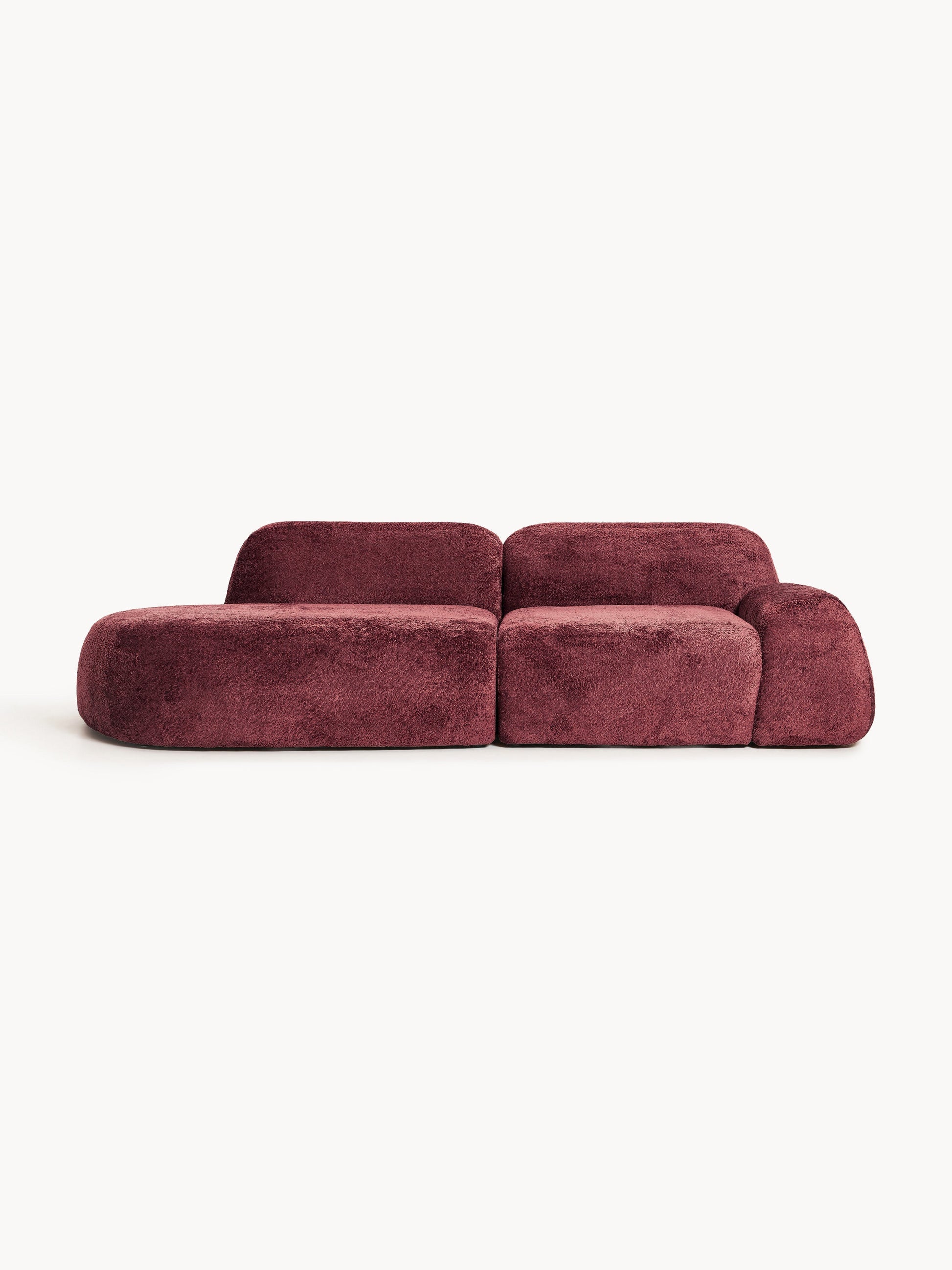Wolquende Modular Chaise in Teddy Bouclé (3-Seater)