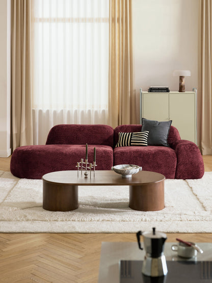 Wolquende Modular Chaise in Teddy Bouclé (3-Seater)