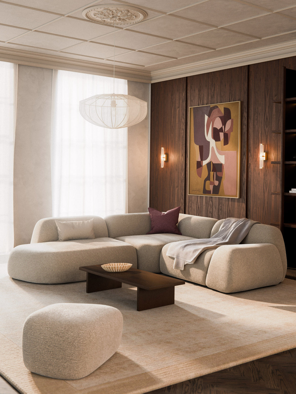 Wolquende Modular Corner Sofa (4-Seater) with Chaise Longue