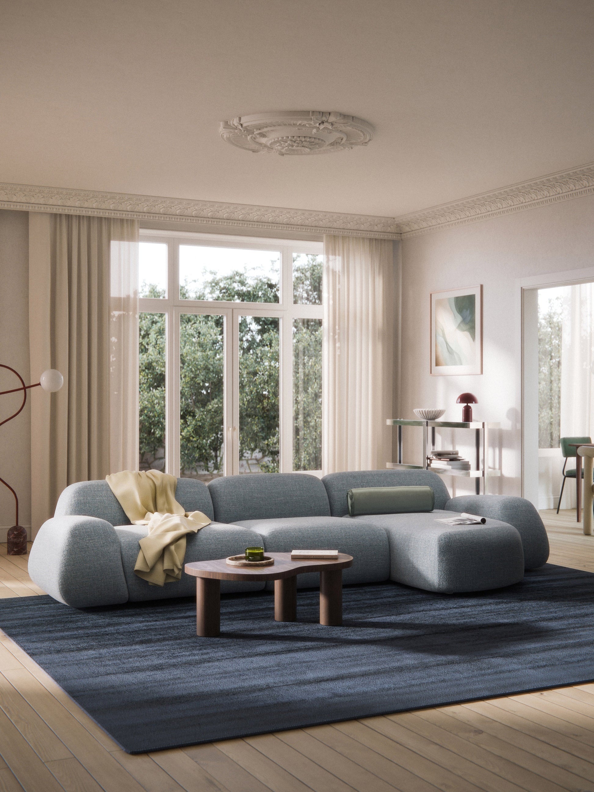 Wolquende Modular Corner Sofa in Bouclé (4-Seater)