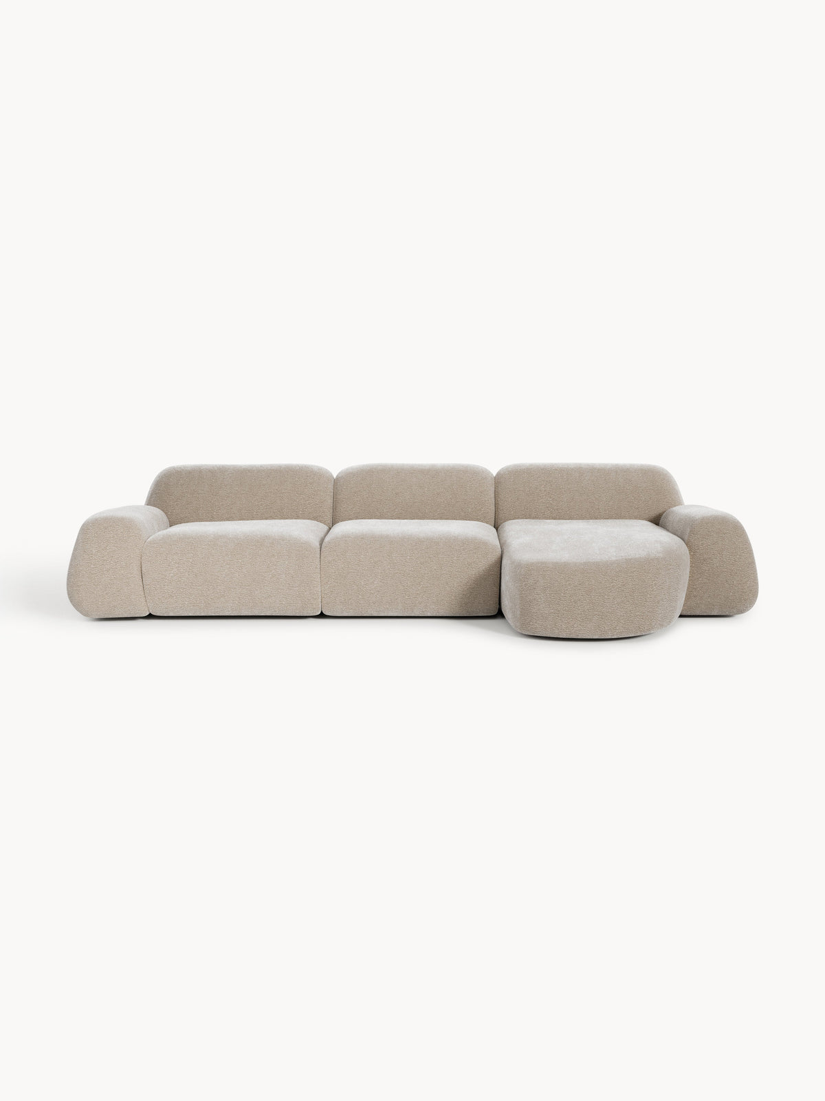 Wolquende Modular Corner Sofa in Teddy (4-Seater)
