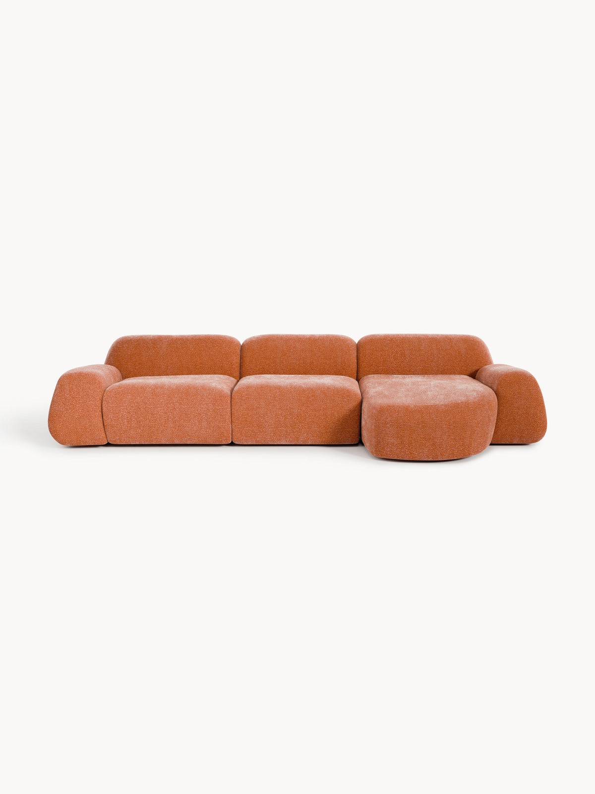 Wolquende Modular Corner Sofa in Teddy (4-Seater)