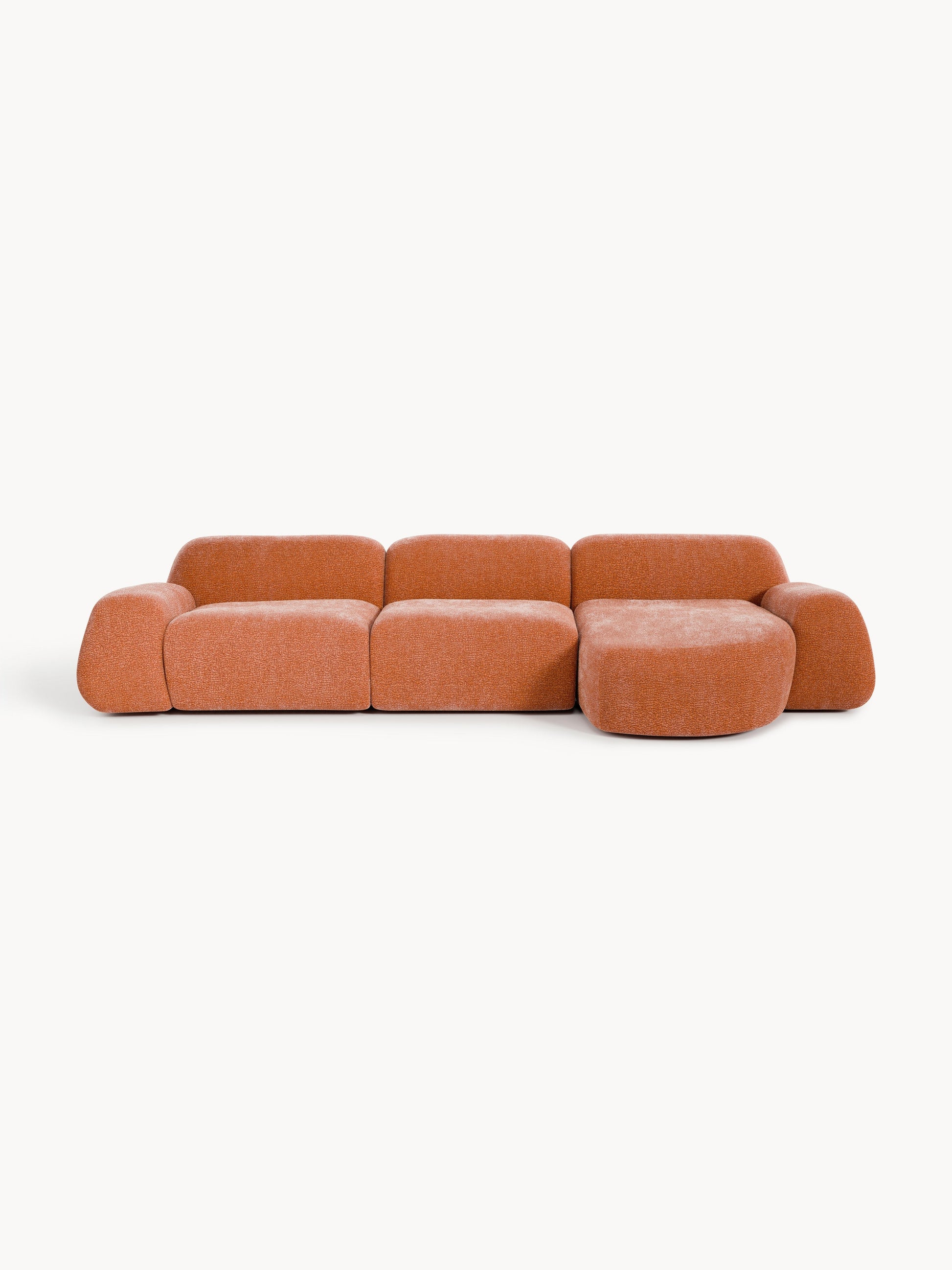 Wolquende Modular Corner Sofa in Teddy (4-Seater)