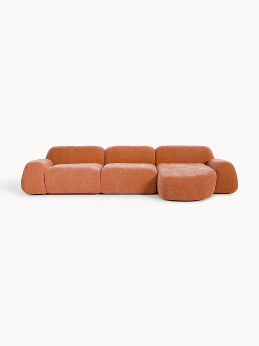 Wolquende Modular Corner Sofa in Teddy (4-Seater)
