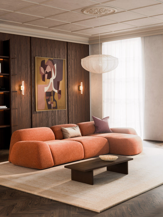 Wolquende Modular Corner Sofa in Teddy (4-Seater)
