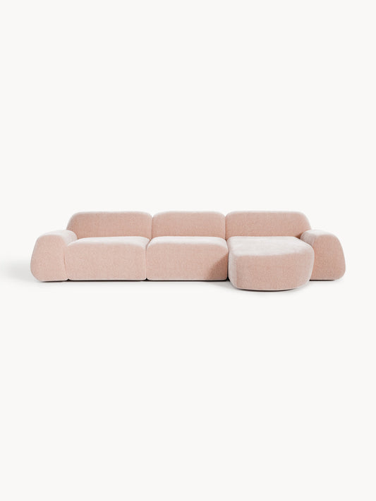 Wolquende Modular Corner Sofa in Teddy (4-Seater)